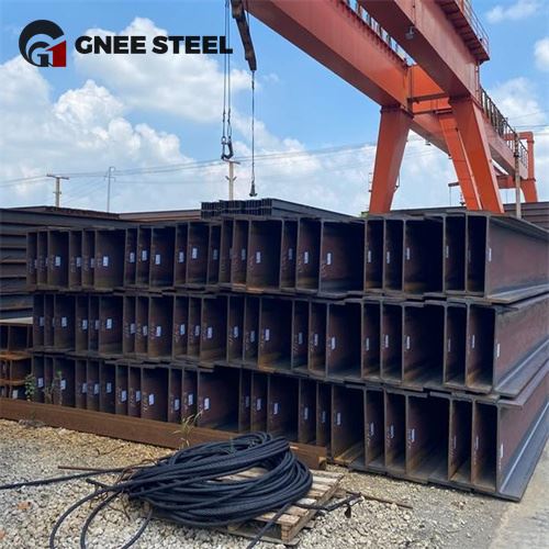 Keluli Struktur Hot Rolled SS400 H-Beam Steel